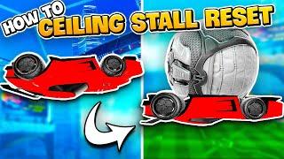 How to CEILING STALL FLIP RESET + Training Pack - Rocket League Freestyle Tutorial 2024