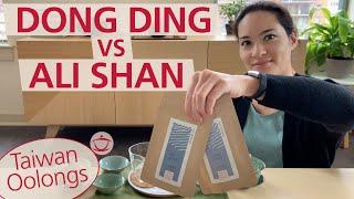 TAIWANESE OOLONG TEAS from the same cultivar: Dong Ding vs. Ali Shan