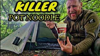 Solo wild camping - camping in a one man oex tent.