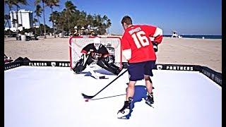 ALEKSANDER BARKOV VS. PAVEL BARBER | HockeyShot Shootout Challenge!