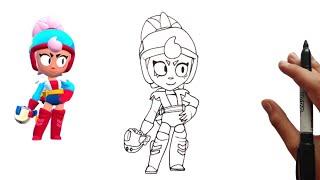 Drawing New Brawler Janet - Brawl Stars New Season