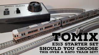 Tomix VS Kato ! 90188 - N scale E313 basic set unboxing and comparison to similar priced Kato train