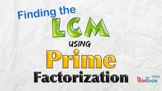 Find the LCM using Prime Factorization (1: Intro for beginners)