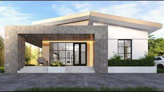 Modern House Design 4 Bedroom Bungalow 11m x 16m