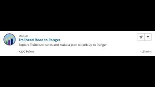 Trailhead Road to Ranger [Salesforce Trailhead Answers]