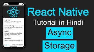 React Native tutorial in Hindi #64 async storage