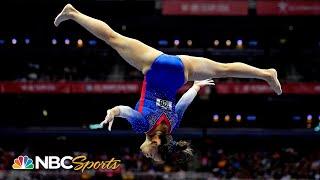 Suni Lee halfway to clinching Olympic spot after night one of trials | NBC Sports