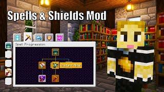 Casting Spells in Minecraft! | Minecraft Spells and Shields Mod