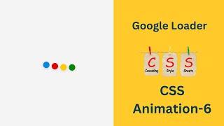 How To Create  Google Loader In HTML & CSS | Amazing Css Loader