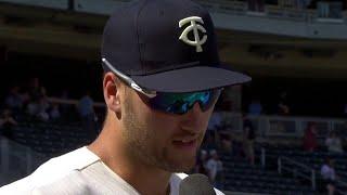 Twins' Wallner on 4-for-4 performance vs. Blue Jays