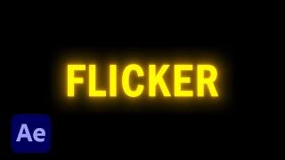 Flickering Text Effect Flicker | Text Animation Tutorial in After Effects