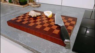 Checkered Cutting Board - Reclaimed Wood