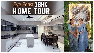 Home Tour | 3BHK Flat tour  | Interior tour | Tirupathi home tour | Telangana Pilla | modern home