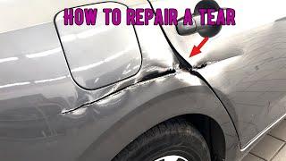 Nissan Sylphy Rear Side Panel Crack Repair！