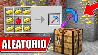 MINECRAFT pero TODOS LOS CRAFTEOS SON ALEATORIOS  MINECRAFT es ALEATORIO