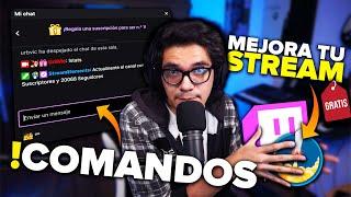 LOS MEJORES COMANDOS PARA TU CHAT EN TWITCH | Tutorial Streamelements | UrbVic