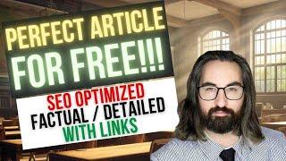 Free Factual SEO Optimized With Links? [Full Claude 2 Tutorial]