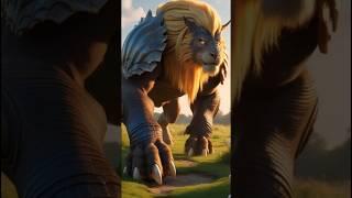 Let's look at the lion+turtle hybrid #ai #animals #trending #shortsfeed #turtle