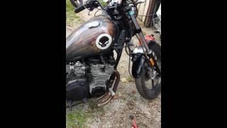 Yamaha maxim 2016.. 81-85 xj700 rat build  ...motor running/idling hell yah...new shock setup next