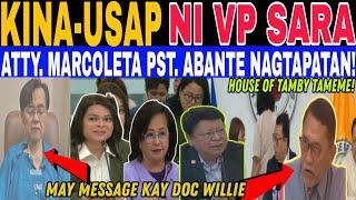 BINILINAN PRRD VP SARA may BINULONG kina CONG.MARCOLETA at CONG.ARROYO DOC.WILLIE ANYARI? #prrd