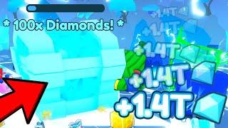 I Got INFINITE DIAMONDS from the DIAMOND MINE in Pet Simulator X... (New Update)