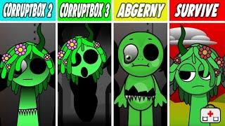 Incredibox Sprunki Survive VS Abgerny VS CorruptBox All characters