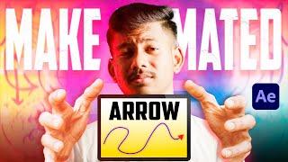 How To Create Animated Arrow In After Effects In Just 5 Minutes | Bijoy Dey