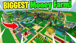 I Built The World's BIGGEST Money Farm! (Theme Park Tycoon 2)