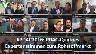 #PDAC2016: PDAC-Quickies - Expertenstimmen zum Rohstoffmarkt - Gold - Kupfer - Öl