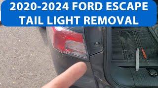 How To Remove/Replace 2020-24 Ford Escape Tail Light With Bulb Replacement.