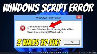 Fix Windows Script Host Error In Windows 11 | How To Solve windows script host On Windows 11/10