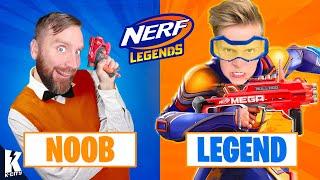 Becoming NERF: Legends! (Family Battle) K-CITY GAMING