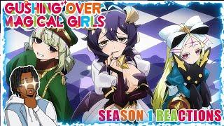Gushing Over Magical Girls Season 1 REACTIONS | YURI MADNESS!!!