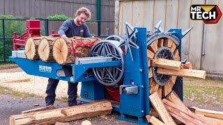 80 Mind-Blowing Firewood Processing Machines in Action! | Homemade Modern Chainsaw Machines #29