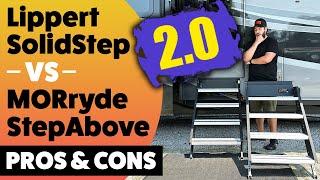 NEW Lippert Solid Step vs MORryde StepAbove RV Entry Step Pros & Cons + Installation (2023 UPDATE)