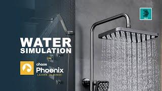 Best Phoenix FD Tutorial: Realistic Shower & Tap Water Simulation | Hindi Tutorial |3D Funda