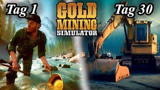 Ich habe 30 Tage nach Gold gesucht und das ist passiert | Gold Mining Simulator