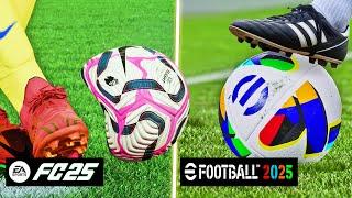 EA FC 25 vs eFootball 2025 - Gameplay & Graphics Details Comparison