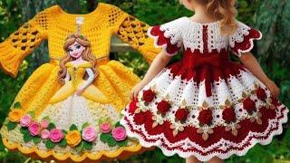 Чудо чудесное - эти детские вязаные платья. A wonderful miracle - these children's knitted dresses.