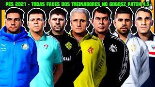 PES 2021 - TODAS FACES DOS TREINADORES NO PATCH DO GOGOSZ 4.5 (+165 FACES)