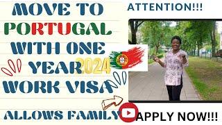 PORTUGAL  WORK PERMIT VISA +REQUIREMENTS,NO IELTS #fypviral #job #2024 #explore #europe #fypyoutub