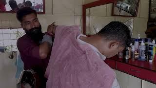 Street Barber Asmr Head Massage on the Roadside | Indian Barber | Indian Massage