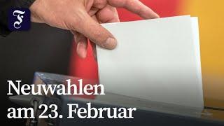 Neuwahlen: Bundestagswahl soll am 23. Februar stattfinden