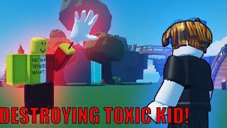 ABSOLUTELY DESTROYING A TOXIC KID IN ESSENTIAL'S SLAP BATTLES!!! (Roblox)