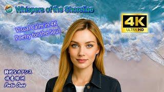 Whispers of the Shoreline | Soft Music*Multilingual Poetry*Gentle Soul Companion(4K UHD)