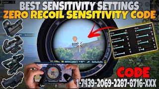 NEW UPDATE 3.5  BEST SENSITIVITY CODE + CONTROL SETTINGS PUBG MOBILE/BGMI