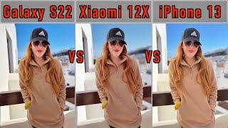 Xiaomi 12X VS Galaxy S22 VS iPhone 13 Camera Comparison!