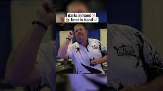 Darts in hand  Beer in hand ️