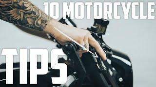 10 MOTORCYCLE TIPS IN 91 SECONDS!!