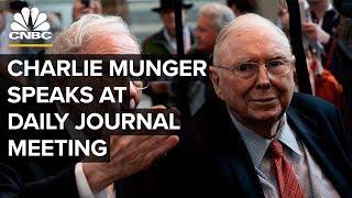 Legendary investor Charlie Munger speaks at Daily Journal annual meeting – 2/12/2020